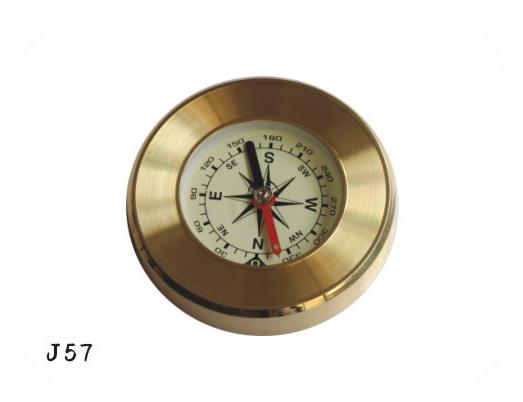 铜制促销礼品指南针 j57 全金属指南针图片_1